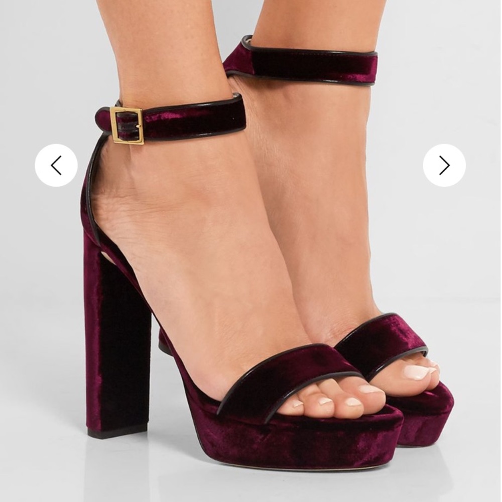 NEW Jimmy Choo Holly 120 velvet 36